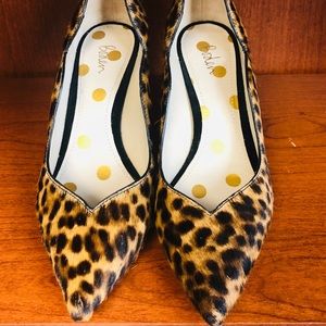 Boden Leopard Print Heels Size 40 EUC-worn once